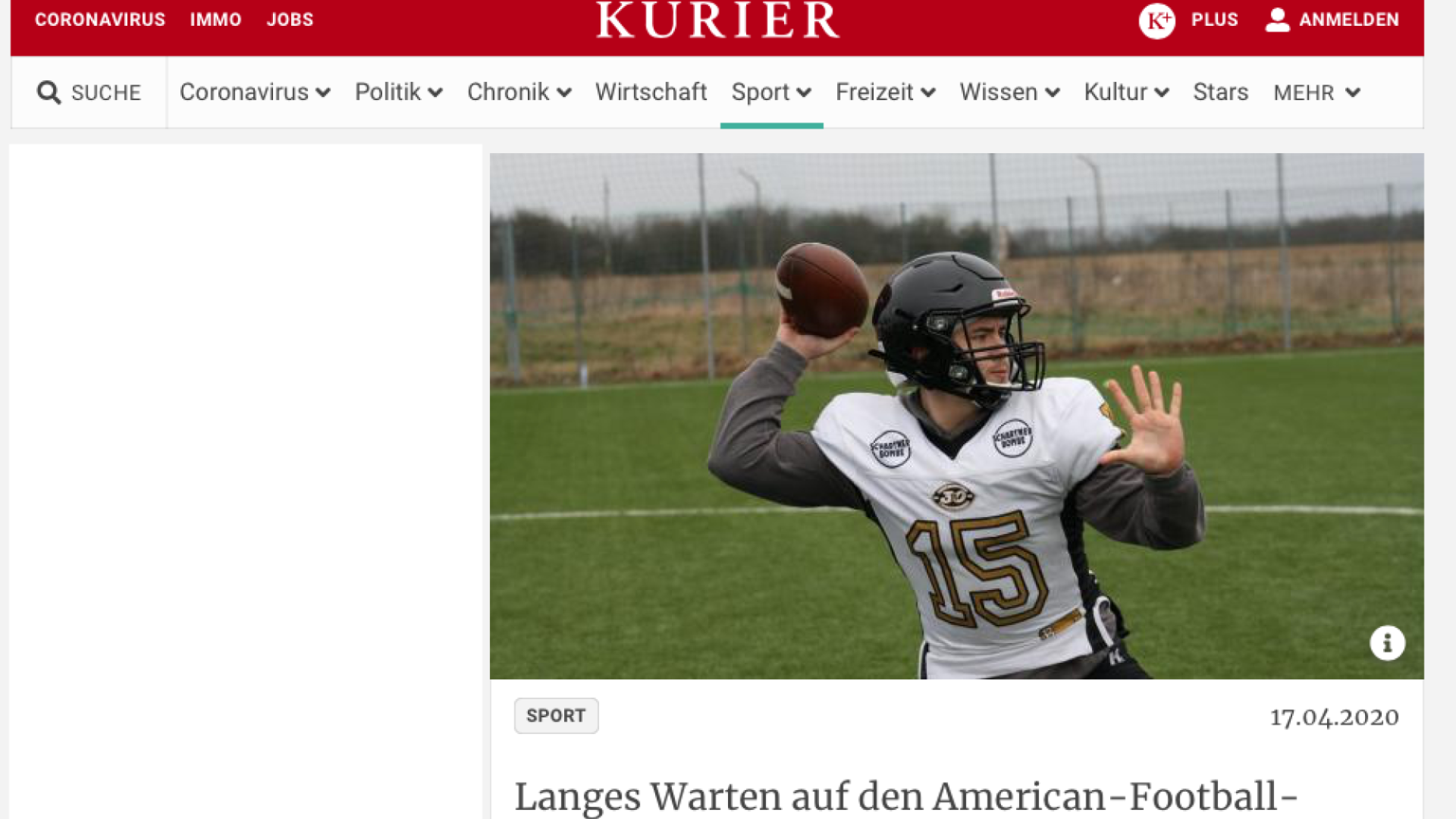 Kurier berichtet über das Warten der Rangers auf die Saison